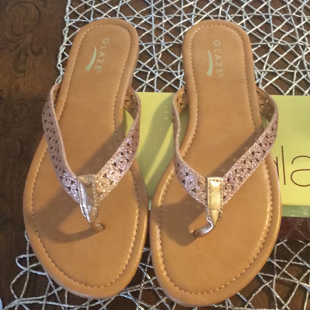 Rose gold sandal